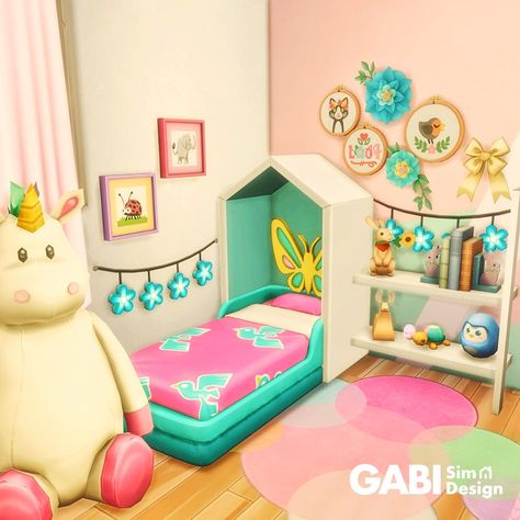 Sims 4 Toddler Room No Cc, Sims 4 Toddler Room Ideas, Sims 4 Kids Room No Cc, Sims Toddler Room, Fun Toddler Room, Colorful Toddler Room, Sims 4 Toddler Room, The Sims 4 Toddler, Sims Room