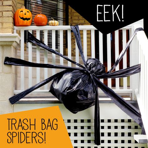 Did Halloween sneak up on you? Fear not: Here are a handful of hacks to create costumes, decorations and treats. Halloween Diy Outdoor, Halloween Spider Decorations, Spider Decorations, Casa Halloween, Homemade Halloween Decorations, Easy Halloween Decorations, Dekor Diy, Halloween Outdoor, Scary Halloween Decorations