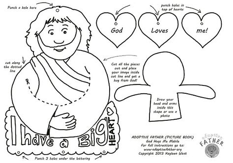 Free kids craft activity download - Jesus loves me mobile. Child Draw, Father Picture, Sunday School Projects, Jesus Crafts, Make A Mobile, Christian Activities, Children's Church Crafts, Bible Activities For Kids, Bible Story Crafts