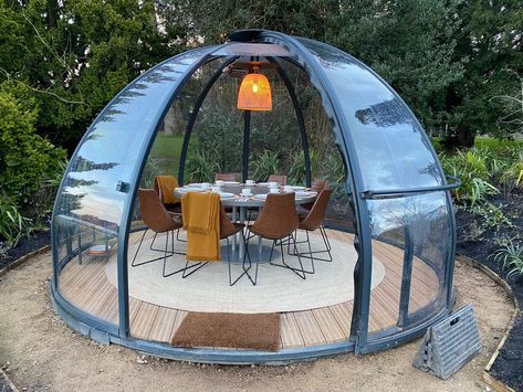 Royal Dome Dining Pod Glass Patio, Garden Pods, Blue Ash, Hot Tub Cover, Staff Room, Timber Deck, Covered Pergola, Yoga Room, Outdoor Pergola