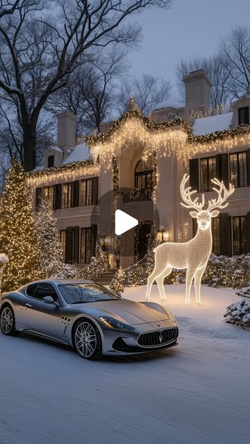 Maria Dudkina • Ai artist • Midjourney on Instagram: "A mansion decorated with Christmas lights.
.
.
.
.
.
.
.
.
.
.
.
.
.
.
#midjourney #christmaslights #mansion #bedroomdesign #ai #mariadudkina #luxuryinteriors #homedesign #houses #white #aiart" Maria Dudkina, Christmas Mansion, A Mansion, Decorating With Christmas Lights, Luxury Interior, Mansion, Christmas Lights, Instagram A, Bedroom Design