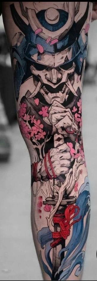 Yakuza Style Tattoo, Japanese Forearm Tattoo, Traditional Japanese Tattoo Sleeve, Samurai Tattoo Sleeve, Japanese Leg Tattoo, Japanese Tattoos For Men, Oni Tattoo, Tattoo Japanese Style, Japanese Legs