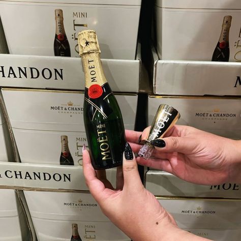 Costco Is Selling 6-Packs of Mini Champagne Bottles That Are Perfect for Small Celebrations Mini Moet Bottles Champagne, Mini Wine Bottle Gift Ideas, Mini Champagne Gift Ideas, Champagne Gift Ideas, Small Champagne Bottles, Coral Candles, Pr Boxes, Coffee Bean Candle, Drunken Sailor