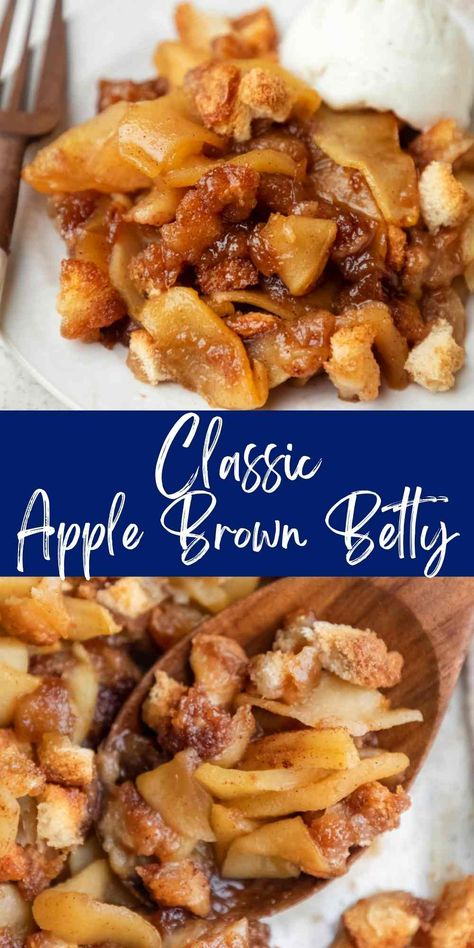 Apple Brown Betty Pioneer Woman, Brown Apple Betty Recipe, Recipes Using Dried Apples, Apple Betty Recipe Simple, Apple Brown Betty Recipe Simple, Easy Dessert Recipes With Apples, Brown Betty Dessert, Apple Uglies Recipe, What To Do With Old Apples