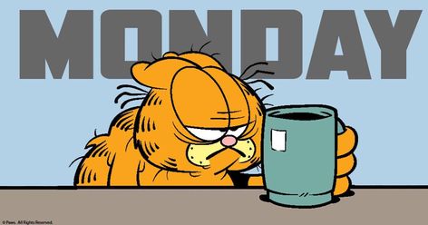 Monday Garfield Monday, Garfield Wallpaper, Monday Sucks, Garfield Pictures, Garfield Images, Garfield The Cat, Garfield Christmas, Garfield Cartoon, Drawing Meme