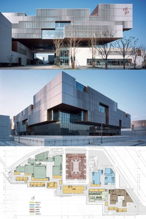 SND Cultural & Sports Centre Cultural Centre Plan, Sport Complex Architecture Plan, Cultural Centre Architecture, Cultural Center Architecture, Cubes Architecture, Green Gym, Sport Center, Sports Centre, Community Centre