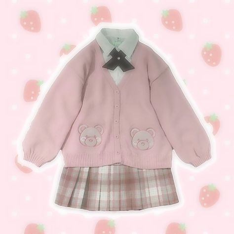 Kawaii Outfits White Background, Kawaii Core Clothing, Cute Core Outfit Kawaii, Doll Core Outfits, Cutecore Outfit Ideas, Kawaiicore Clothes, Kawaiicore Outfit, Cutecore Outfit, Cutecore Clothes