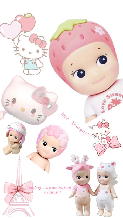 It’s hello kitty and Sonny angels Angel Hello Kitty, Sonny Angels, Sonny Angel, Hello Kitty, Kitty, Angel