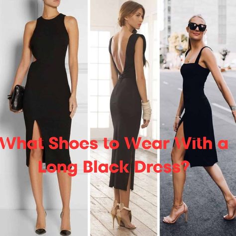 What Shoes to Wear With a Long Black Dress? Best Buying Checklist How To Style A Black Bodycon Dress, Heels To Wear With Black Dress, Black Formal Dress Short, What Shoes To Wear, Snake Print Shoes, Red Wrap Dress, Leopard Print Shoes, Leopard Shoes, Black Dress Outfits