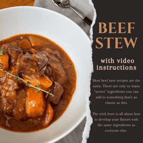 Beef Stew Classic Beef Stew, Beef Pies, Beef And Potatoes, Beef Chuck, Beef Stew Recipe, Potato Pie, Beef Stew, Stew Recipes, Dutch Oven