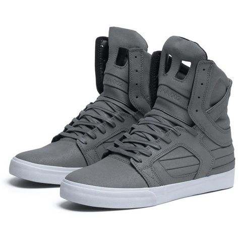 SUPRA SKYTOP II Shoe | GREY WAXED CANVAS TUF | Official SUPRA Footwear... ($148) ❤ liked on Polyvore featuring shoes, sneakers, supras, zapatos, supra footwear, grey sneakers, gray sneakers, supra shoes and gray shoes Supra Shoes Men, Supra Sneakers, Supra Skytop, Hipster Shoes, Mens Sport Sneakers, Supra Shoes, Lightweight Shoes, White Sneakers Men, Gray Shoes