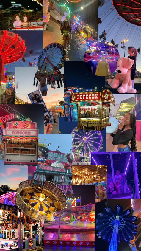 state fair aesthetic collage 🎡🎠🎢🎟️ State Fair Aesthetic, Fair Aesthetic, State Fair, Aesthetic Collage, Art Reference, Collage, Art