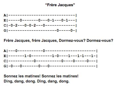 Frère Jacques Ukulele Fingerpicking Pattern Disney Ukulele, Ukulele Practice, Ukulele Fingerpicking Songs, Ukulele Tabs Songs, Learn Guitar Beginner, Ukulele Fingerpicking, Ukelele Chords Ukulele Songs, Ukulele Songs Beginner, Easy Ukulele Songs