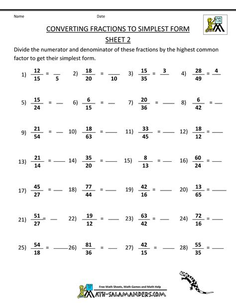 simplify fraction converting fractions to simplest form 2 Fractions Worksheets Grade 5, Mixed Fractions Worksheets, Simplest Form Fractions, Writing Fractions, Converting Fractions, Fraction Word Problems, Simplifying Fractions, Adding And Subtracting Fractions, Subtracting Fractions