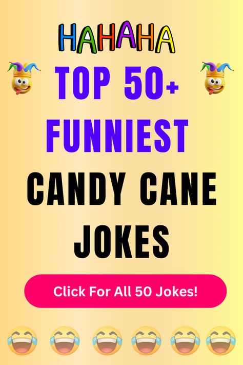 Check Out The Top 50+ Funny Candy Cane Jokes And Puns. Click For All 50+ Hilarious Candy Cane Jokes! Candy Cane Puns, Christmas Dad Jokes, Jokes For Teenagers, Candy Puns, Sheep Puns, Diet Jokes, Christmas Bon Bon, Comedians Jokes, Jokes And Puns