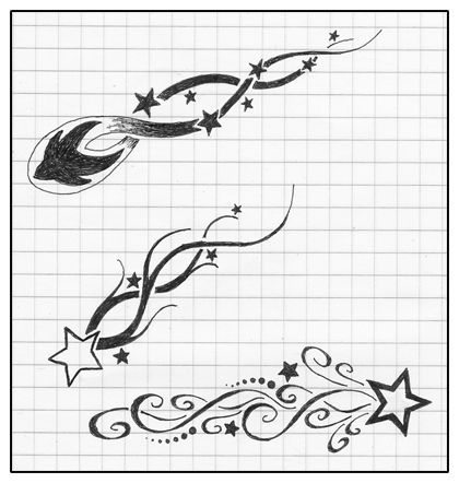 Shooting star :. by Ytse80 on DeviantArt Shooting Star Drawing, Stars Drawings, Moon Star Tattoo, Shooting Star Tattoo, Small Star Tattoos, Star Tattoo Designs, Falling Star, Tattoo Templates, Star Tattoo