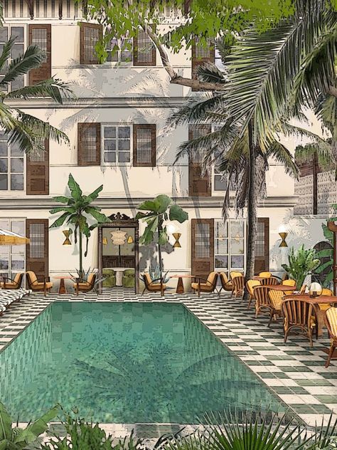 New Soho Houses set to open around the world, plus restaurants, studios, retail spaces and more Soho House Miami, Art Deco Pool, Soho Beach House Miami, Soho Beach House, Soho Hotel, Soho House, House Restaurant, Colonial Style, Hotel Design