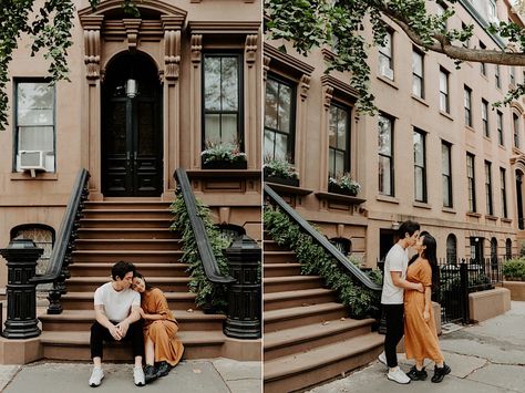 Brooklyn Heights Anniversary session | Thuhien+Xander - Anais Possamai Photography Nyc Engagement Shoot, Nyc Photoshoot, Brooklyn Winery, City Engagement Photos, Brooklyn Heights, City Engagement, Mountain Engagement, Beach Engagement Photos, Nyc Wedding