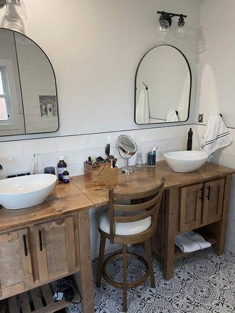 Bathroom Sink With Makeup Vanity, Double Vanity With Makeup Area Middle, Makeup Area In Bedroom, Bathroom Vanity With Makeup, Bathroom Vanity With Makeup Counter, Bathroom Vanity With Makeup Area, Vanity With Makeup Area, Vanity With Makeup, Makeup Vanity In Bathroom