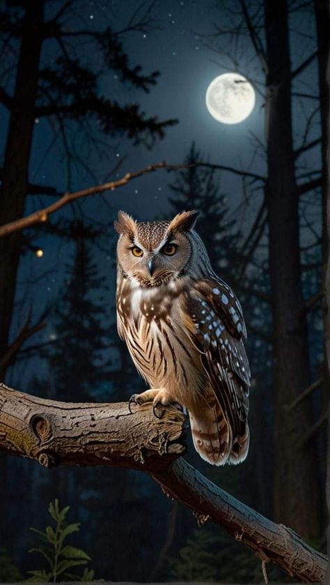 Forest Moon Wallpaper, Owl Feather Tattoos, Wise Old Owl, Cute Owls Wallpaper, Owl Photography, Owl Feather, Owl Wallpaper, Owl Pictures, Beautiful Owl