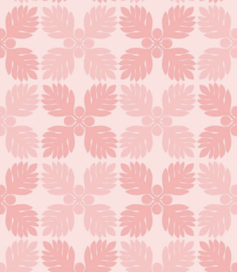 Hawaiian Lei Wallpaper, Hawaiian Designs Pattern, Hawaiian Background, Lotus Motif, Hawaiian Girl, Hawaiian Quilt Patterns, Local Girl, Pink Prints, Tropical Flowers Pattern