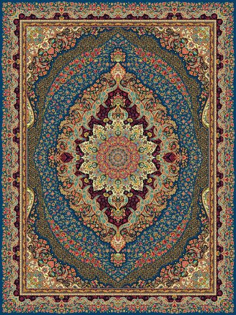 Indian Carpet Design, Aesthetic Rugs, Carpet Print, Indian Carpet, Antique Persian Carpet, Islamic Art Canvas, Functional Space, Aesthetic Rooms, Islamic Pattern