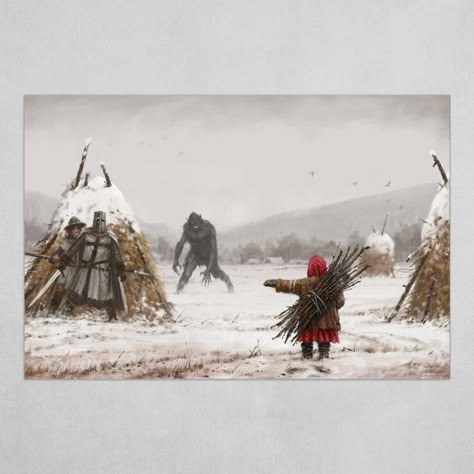 ArtStation - Good girl Jacob Rozalski, Jakub Rozalski, Unique Wall Art, Good Girl, Fantasy Artwork, Society6 Art, Dark Fantasy Art, Dark Fantasy, Artist Inspiration