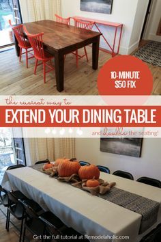 Thanksgiving Hacks, Big Dining Table, Diy Dining Room Table, Dining Table With Leaf, Plywood Table, Thanksgiving Dinner Table, Diy Dining Room, Diy Dining Table, Big Table