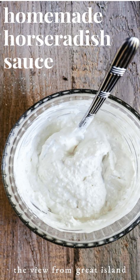 Horseradish Root Recipes, Homemade Horseradish Sauce, How To Make Horseradish, Horseradish Sauce Recipe, Homemade Horseradish, Deli Style Sandwiches, Horseradish Recipes, Horseradish Cream Sauce, Creamy Horseradish Sauce