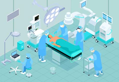 Medical operating room isometric interio... | Free Vector #Freepik #freevector #medical #hospital #isometric #medicine Isometric Interior, Surgical Equipment, Hospital Plans, Nurse Assistant, Medical Photography, Hospital Workers, Best Nature Wallpapers, Laparoscopic Surgery, Isometric Illustration