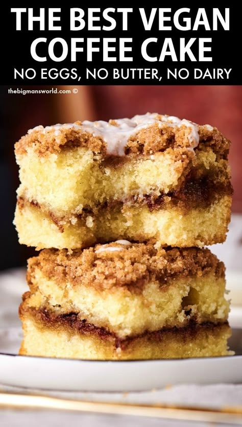 Moist Coffee Cake Recipe, Vegan Coffee Cake, Thm Breakfast, Dairy Free Coffee, Vegan Coffee, Keto Cinnamon Rolls, Cinnamon Coffee Cake, Keto Coffee, Cinnamon Cake