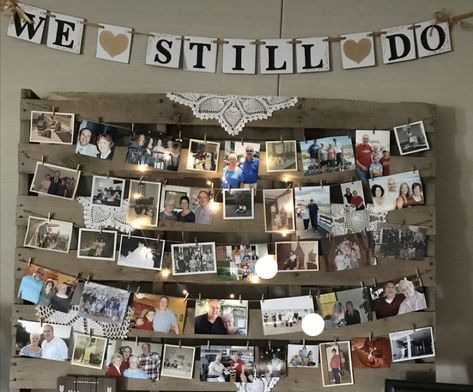 Memory Lane Photo Display, 50th Wedding Anniversary Party, Class Reunion, Wedding Anniversary Party, Golden Wedding, Photo Display, 50th Wedding Anniversary, 50th Wedding, Anniversary Party