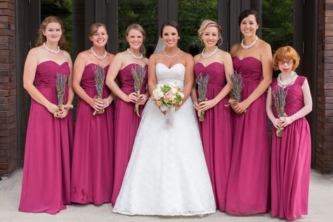 Fuchsia Wedding Colors, Merlot Bridesmaid Dresses, Fuchsia Wedding Theme, Magenta Bridesmaid Dresses, Whimsical Winter Wedding, Raspberry Bridesmaid Dresses, Raspberry Dress, Fuchsia Bridesmaid Dresses, Raspberry Wedding