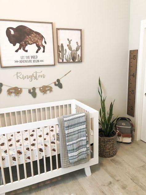 Buffalo Nursery, Black Furniture Nursery Western, Buffalo Theme Nursery, Forest Baby Nursery Western, Cowboy Nursery Baby Boy, Western Nursery Baby Boy, Baby Boy Western Nursery Rugs, Baby Nursery Ideas For Boy Country Cowboy Room Western Theme, Cowboy Nursery Theme