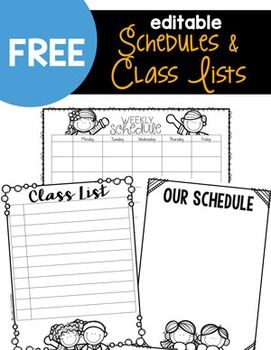 Preschool Daily Schedule, Preschool Classroom Organization, Classroom Schedule, Preschool Schedule, Daily Schedule Template, Class List, Teacher Binder, Preschool Class, First Grade Classroom