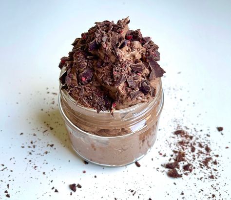 Protein Brownie Batter Protein Brownie Batter, Brownie Bowls, Protein Macros, Protein Brownie, Cacao Benefits, Big Snacks, Dark Chocolate Recipes, Cosmic Brownies, Protein Bowls