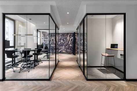 Minimal Office Interior, Modern Office Design Inspiration, Meeting Room Design Office, Office Fitout, Office Rental, Cash Counter, Working Office, Office Design Inspiration, Herringbone Wood Floor