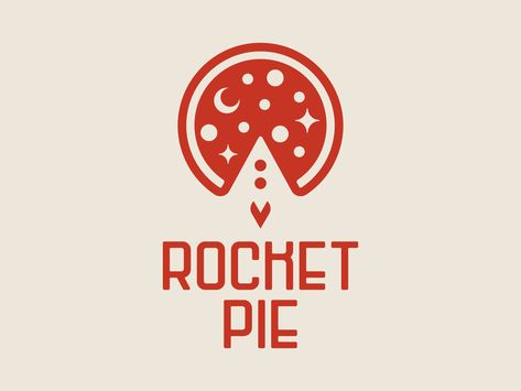 Rocket Pie – 02 by Chris Pecora Rocket Images, Mercury Logo, Place Logo, Sweet Logo, Local Pizza, Baking Logo, Pizza Shop, Express Logo, Logo Samples