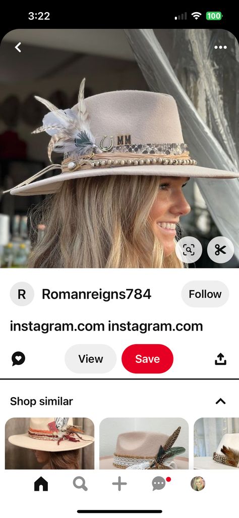 Flea Style Hats, Boho Hats For Women, Diy Leather Hat, Hats Cowgirl, Womens Western Hats, Boho Hats, Cowboy Hat Styles, Lab Ideas, Hat Burning