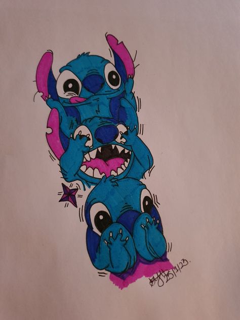 No evil Disney Stitch Tattoo, Evil Tattoo, Stitch Tattoo, Evil Disney, Evil Cat, Clever Tattoos, Hear No Evil, Black Girls With Tattoos, Stitch Drawing