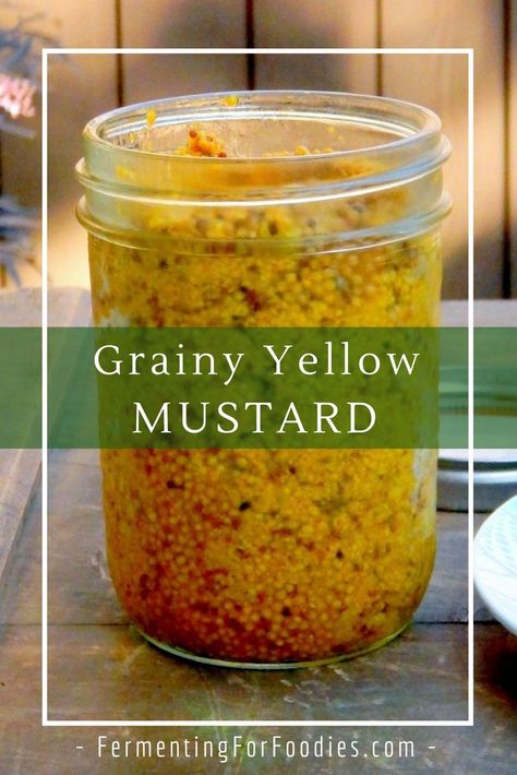 Fermented Mustard Fermented Mustard, Fermented Beets, Fermenting Recipes, Fermented Recipes, Beer Mustard, Homemade Mustard, Fermented Veggies, Grainy Mustard, Fermented Pickles