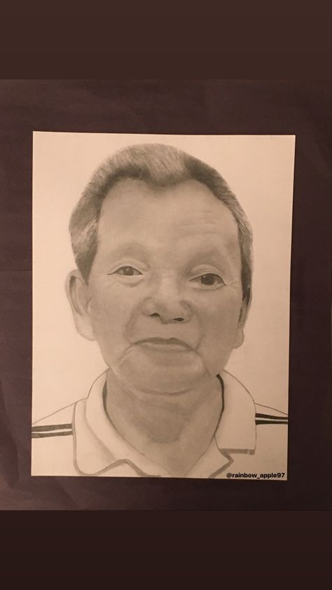 I finished my grandpa’s portrait 👍🏻 (yes I noticed that one eye is bigger than the other one idk why but yeah 😂) #art #pencilart #portrait #drawing #pencildrawings One Eye, Pencil Art, Portrait Drawing, Pencil Drawings, Art Work, Male Sketch, Drawings, Art