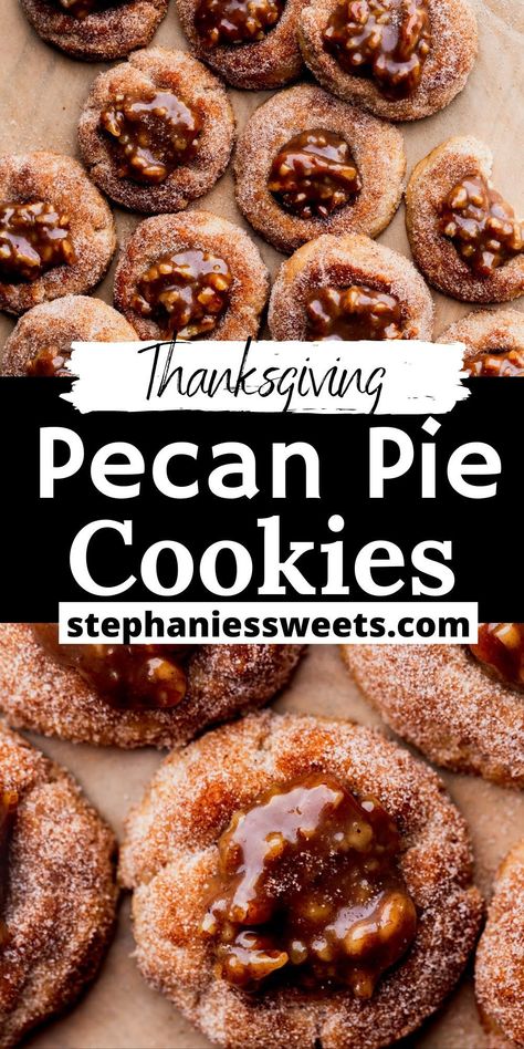 Pecan Pie Cookie Recipe, Pecan Pie Cookies Easy, Pioneer Woman Pecan Pie Cookies, Pecan Pie Bliss Cookies, Pecan Pie Cookie, Pecan Pie Cookies Recipe, Pecan Pie Cookies, Mini Dessert Recipes, Easy To Make Cookies