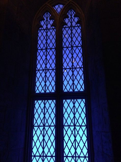 Hogwarts Window, Window Aesthetic, Blue Window, Harry Potter Room, Harry Potter Theme, Window View, Alma Mater, Going Home, Eiffel Tower Inside