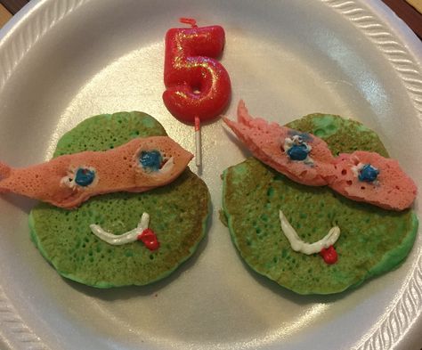 Ninja Turtle Pancakes Turtle Pancakes, Ninja Turtle, Ninja Turtles, Pancakes, Sugar Cookie