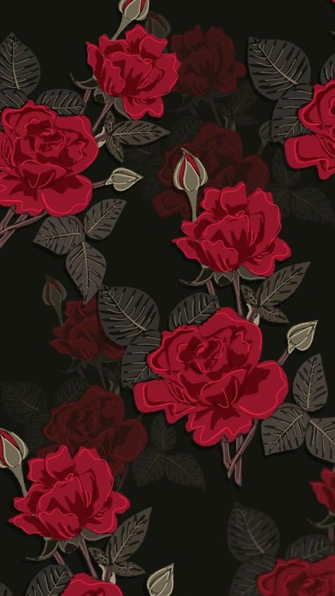 Cute Red Backgrounds, Red Backgrounds, Witchy Wallpaper, Flowery Wallpaper, Flower Iphone Wallpaper, Wallpaper Nature Flowers, Iphone Wallpaper Photos, Phone Wallpaper Patterns, Flower Background Wallpaper