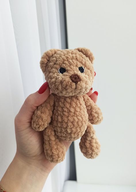 Easy Crochet Teddy Bear Keyring || Crochet Teddy Bear Toy Easy Crochet Teddy Bear, Small Crochet Bear, Clara Core, Keyring Crochet, Tiny Teddy Bear, Small Teddy Bear, Announcement Pictures, Teddy Bear Crochet, Albanian Quote