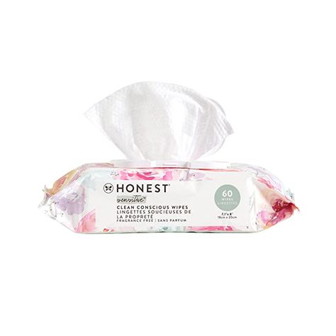 Amazon.com: The Honest Company Clean Conscious Wipes | 99% Water, Compostable, Plant-Based, Baby Wipes | Hypoallergenic, EWG Verified | Pattern Play, 288 Count : Health & Household Honest Wipes, Organic Baby Wipes, Diapering Essentials, Honest Baby Products, Diaper Gifts, The Honest Company, Rose Blossom, Honest Company, Wet Wipe