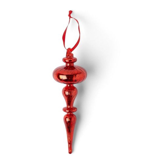 7.5" Christmas Vintage Red Glass Finial Glass Ornament by Place & Time | JOANN Finial Ornaments, Glass Finial, Antique Christmas Ornaments, Antique Christmas, Christmas Vintage, Vintage Ornaments, Joanns Fabric And Crafts, Vintage Inspired Design, Red Glass