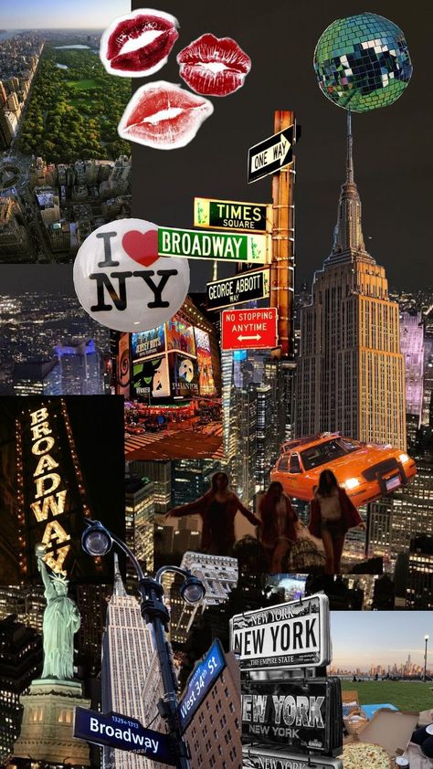 Ny Wallpaper Iphone, Nyc Collage Wallpaper, Nyc Wallpaper Iphone, Aesthetic Wallpaper New York, Nyc City Aesthetic, Nyc In Winter, Nyc Collage, New York Collage, New York City Wallpaper